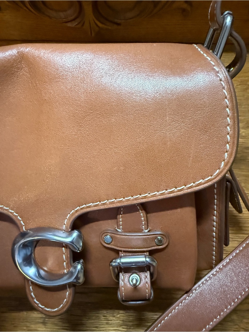 Gently used Coach Western Tabby brown leather shoulder/crossbody bag - Picture 13 of 14